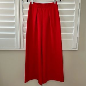 LEITH Red Wide Leg Trouser Women’s Pants